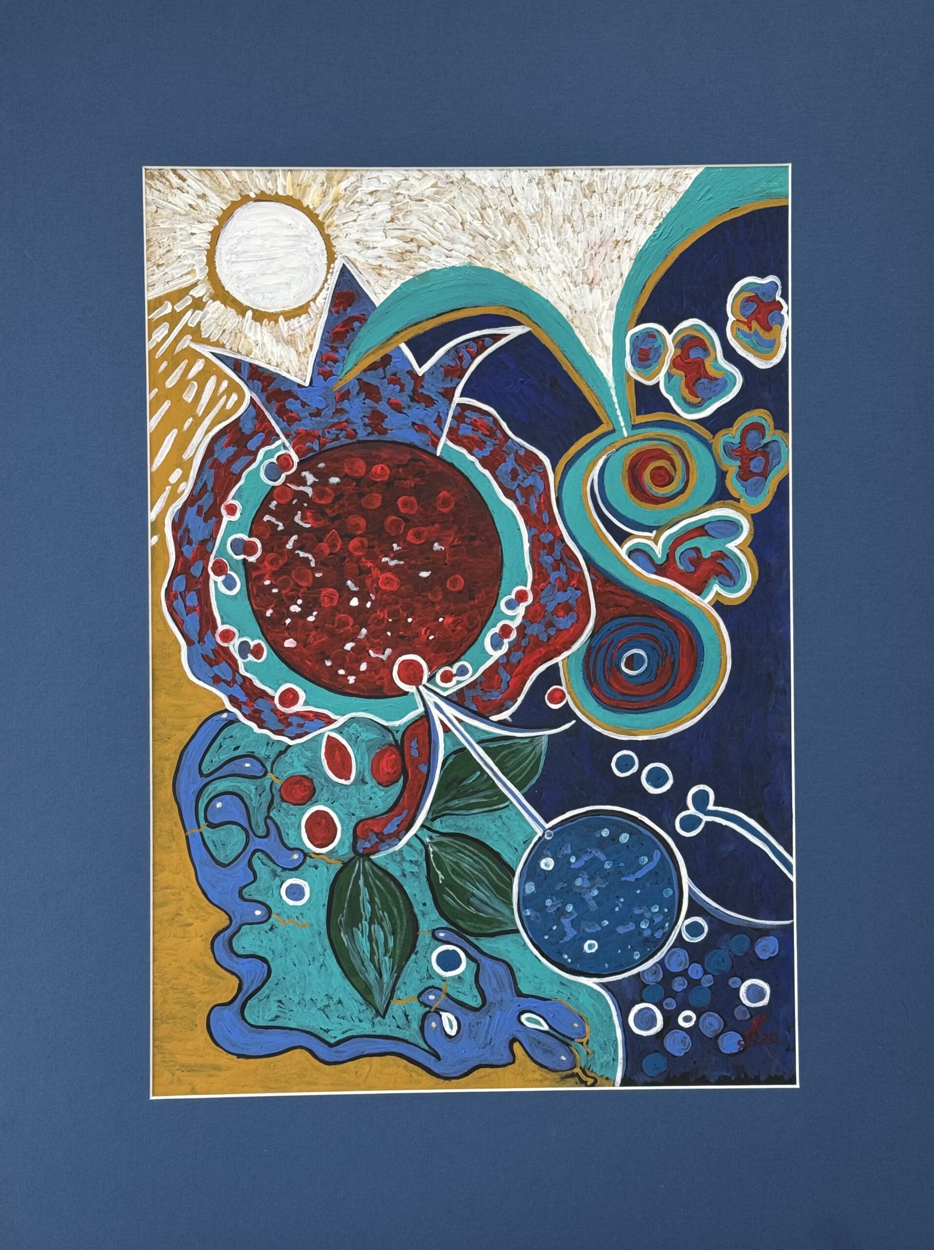 Planeten-Gemäldeserie. „Venus und Mars. Des Ursprung des Lebens“