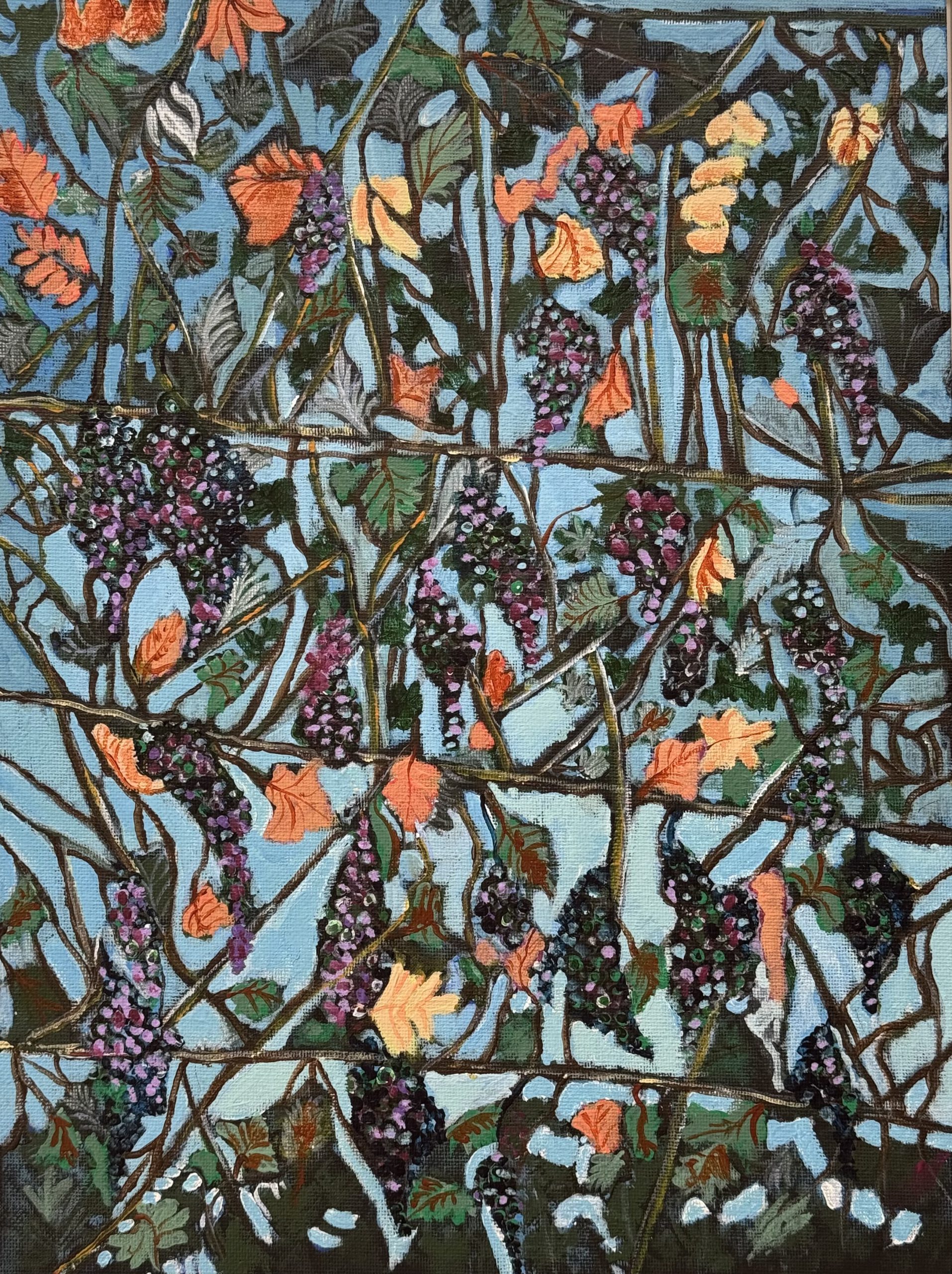Rebe               (Gemäldeserie Natur).
