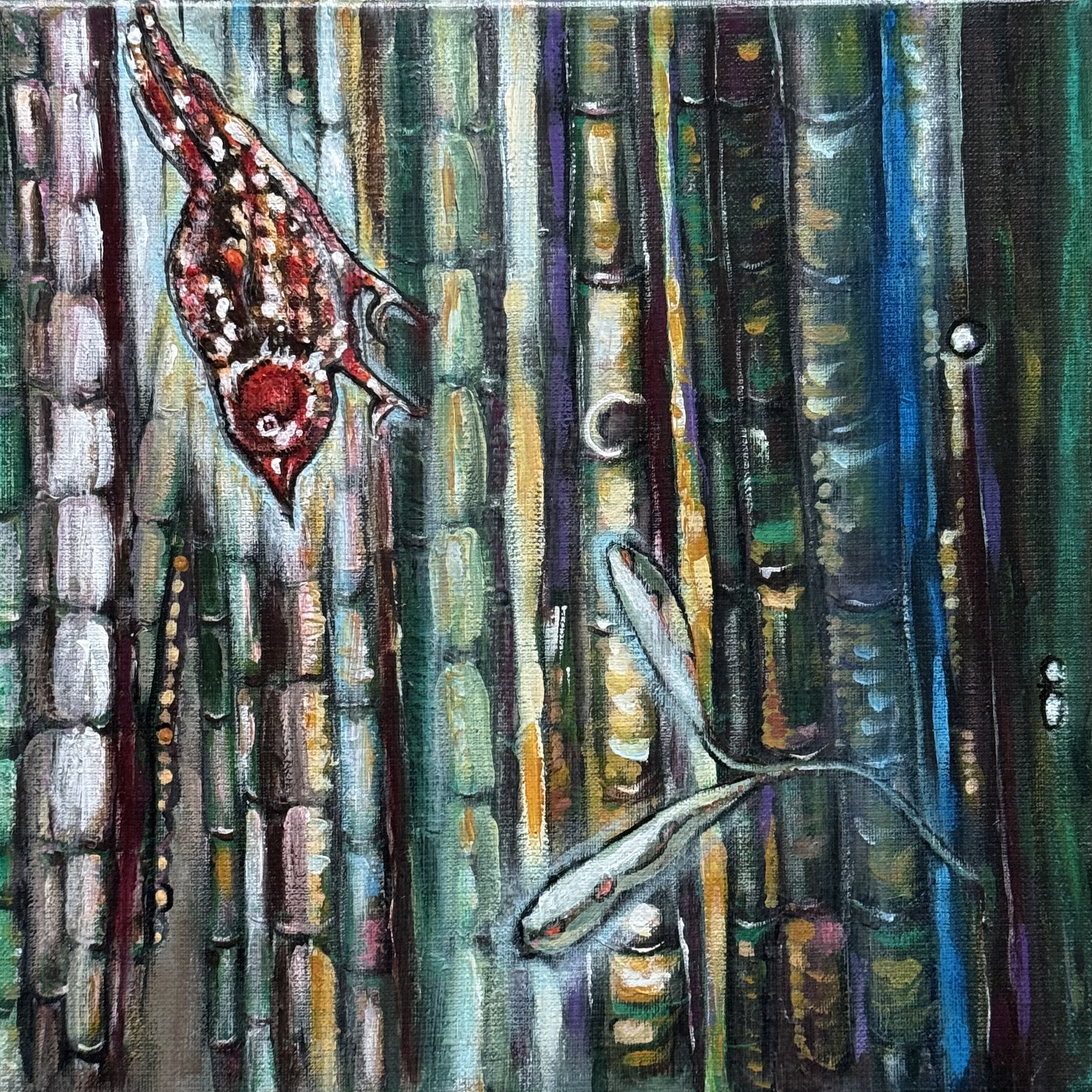 Vogel (Gemäldeserie „Bambus“)