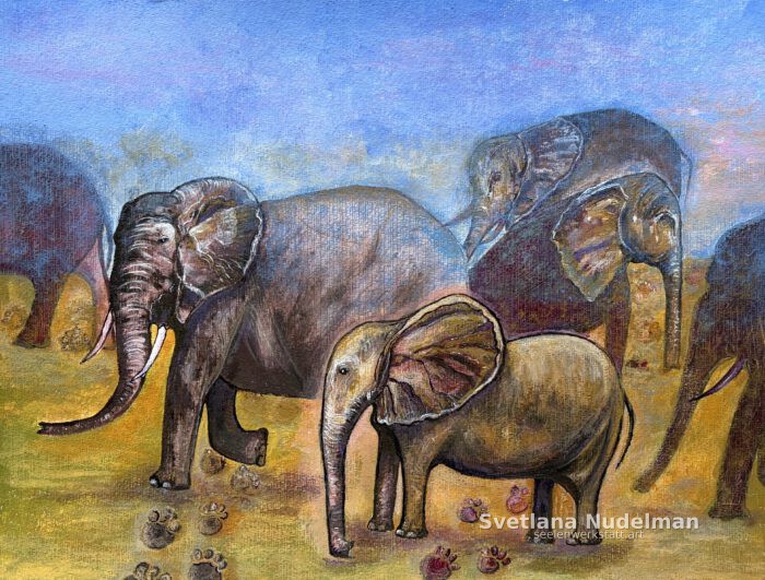 Unruhige Ordnung, Gemäldeserie „Spuren des Verschwindens“