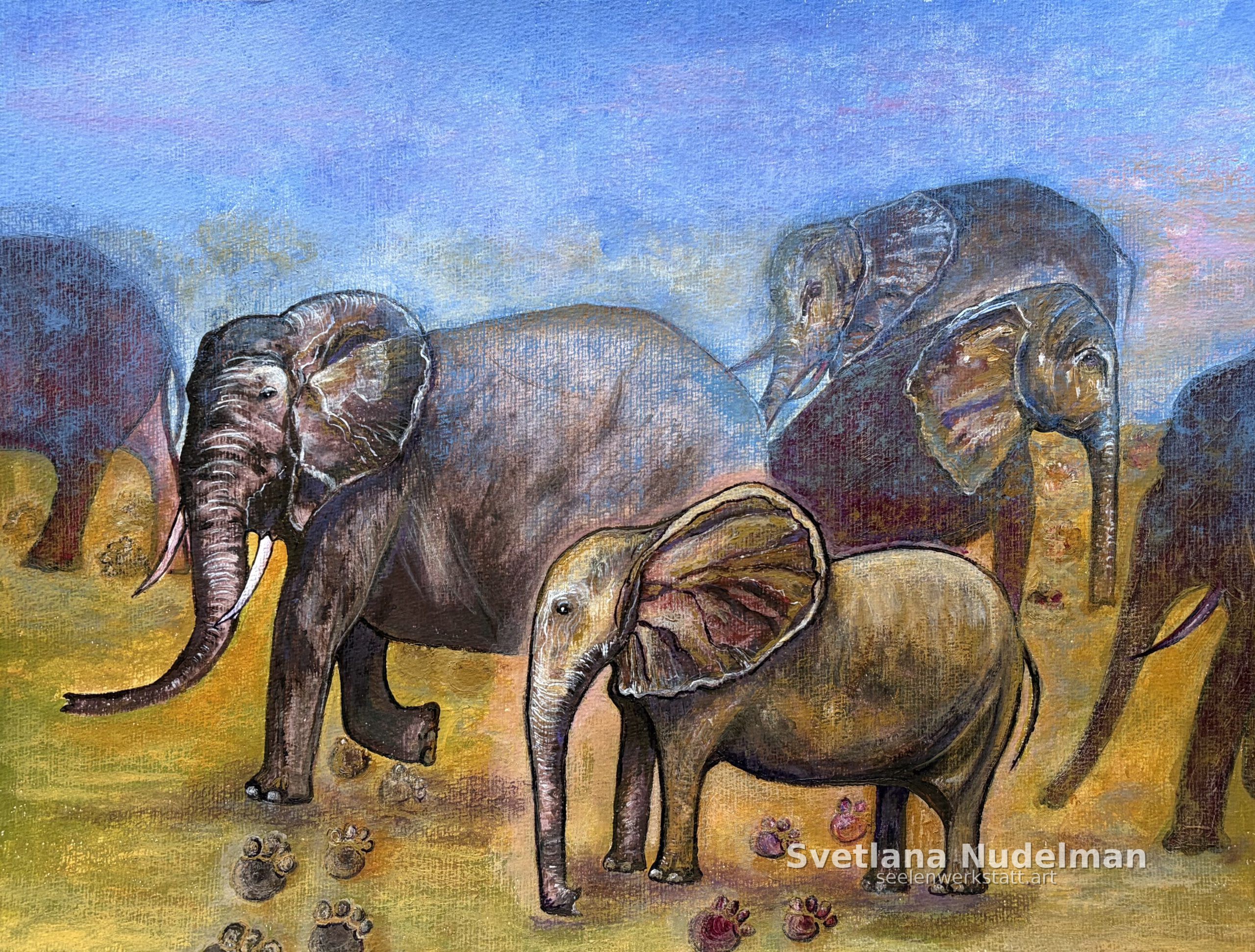 Unruhige Ordnung, Gemäldeserie „Spuren des Verschwindens“