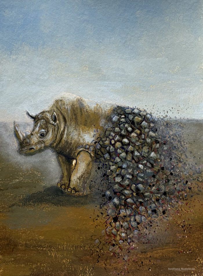 Vor dem Verschwinden, Gemäldeserie „Spuren des Verschwindens“