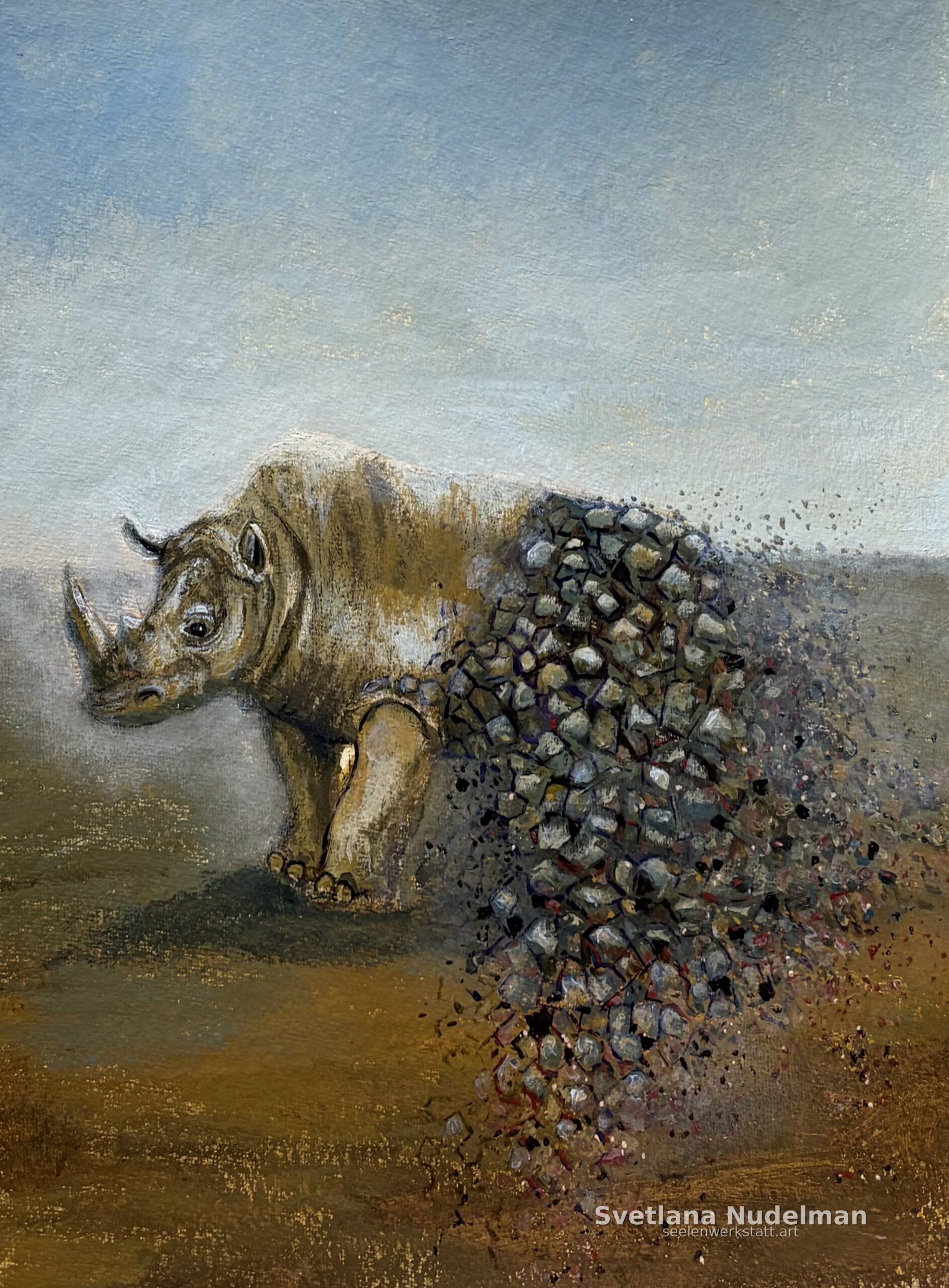 Vor dem Verschwinden, Gemäldeserie „Spuren des Verschwindens“