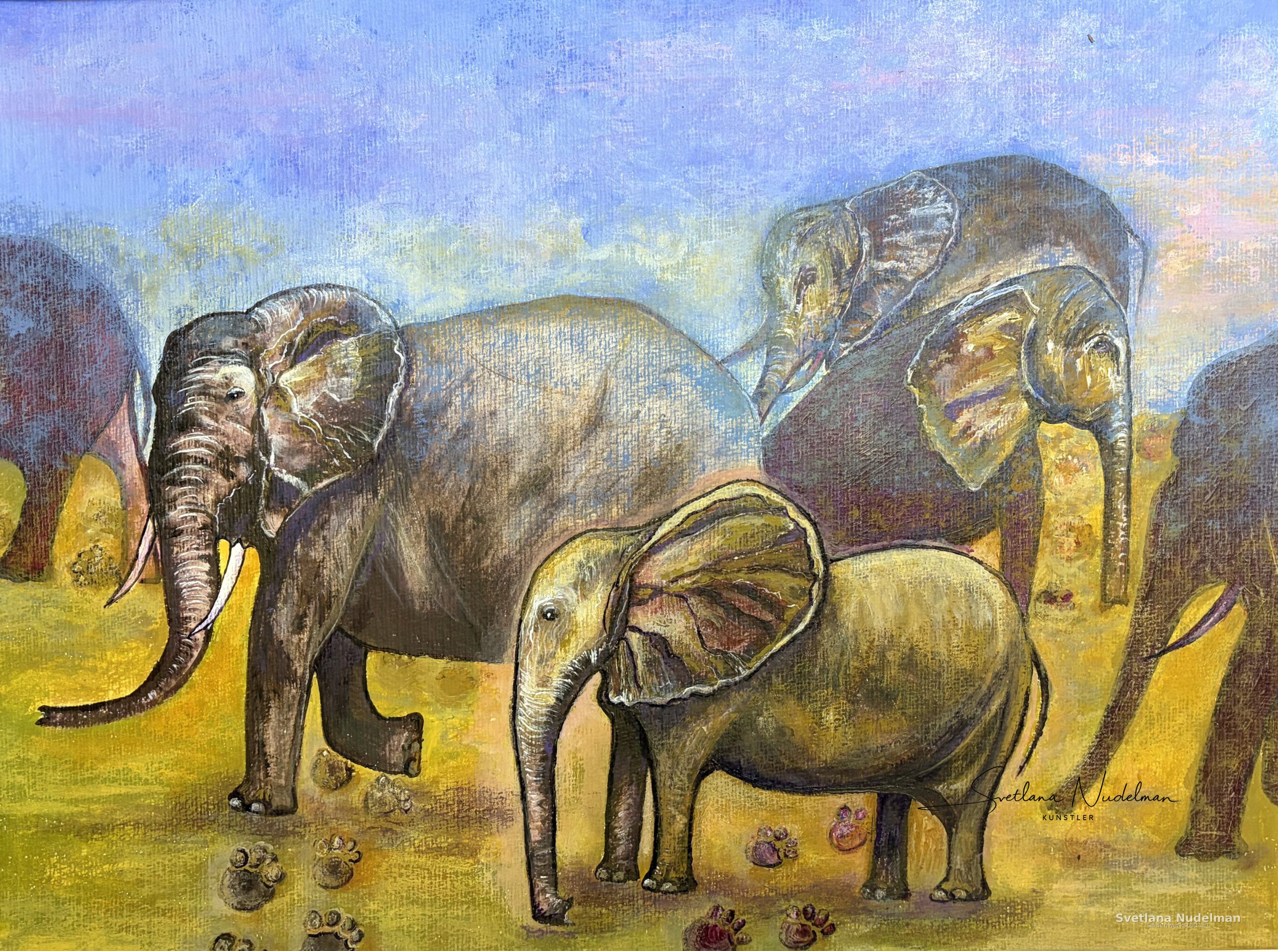 Unruhige Ordnung, Gemäldeserie „Spuren des Verschwindens“