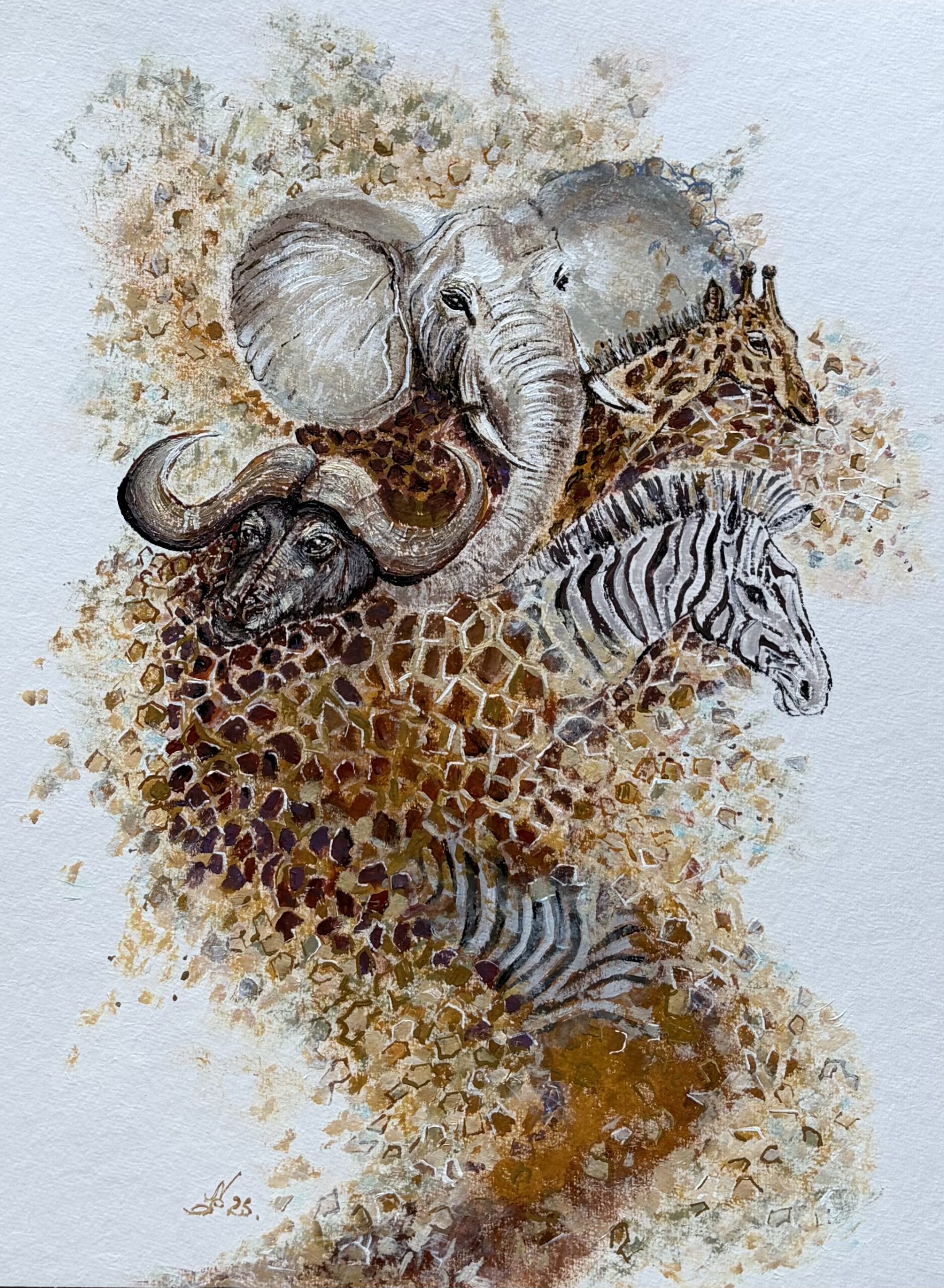 Gemäldeserie „Spuren des Verschwindens“