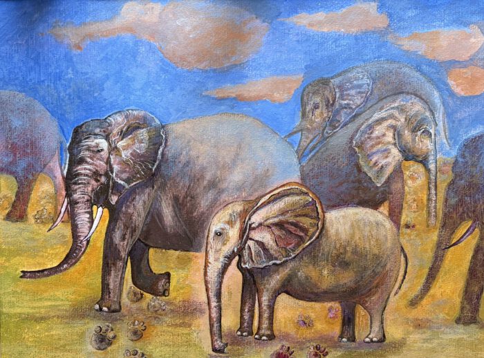 Unruhige Ordnung, Gemäldeserie „Spuren des Verschwindens“