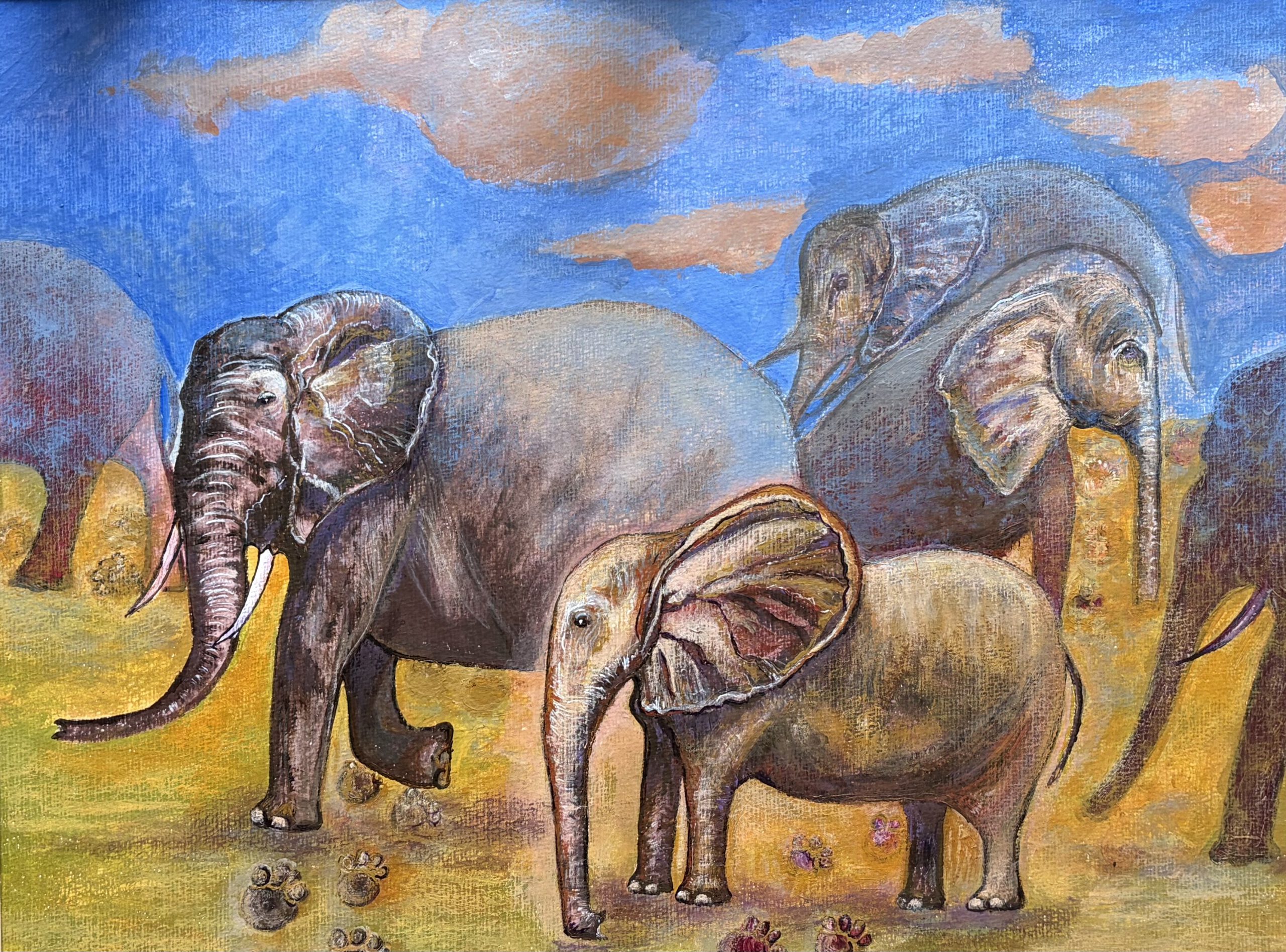 Unruhige Ordnung, Gemäldeserie „Spuren des Verschwindens“