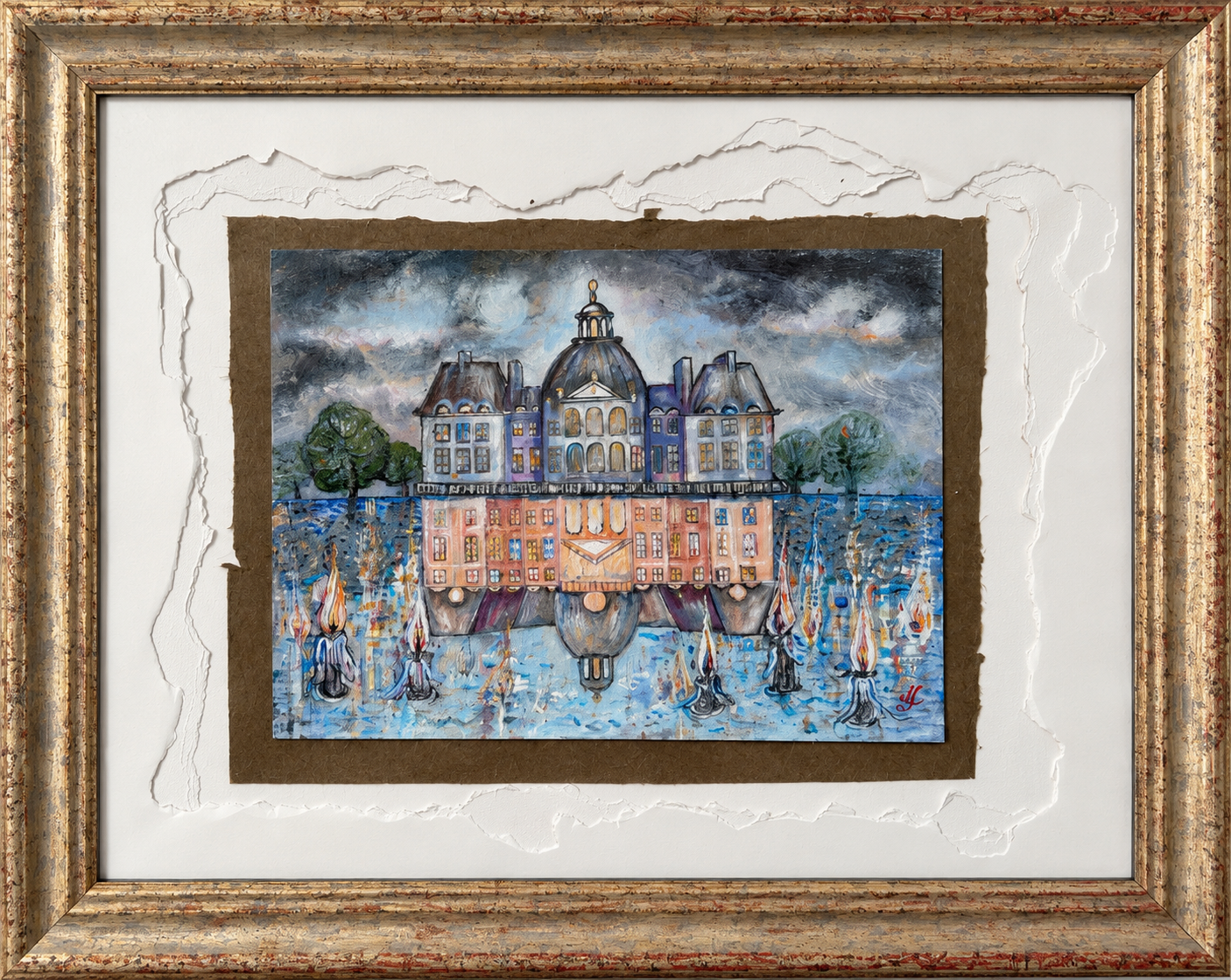 Gemäldeserie „Die Illusion der Zeit“. Schloss Vaux-le-Vicomte